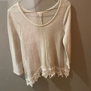 Cream sweater